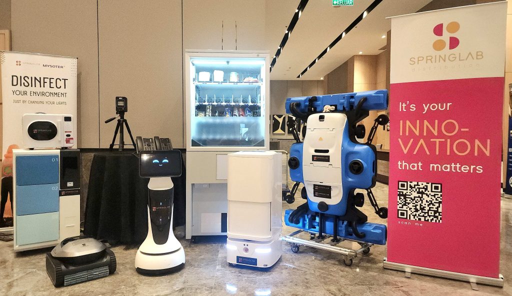 We showcase a variety of robots during the event