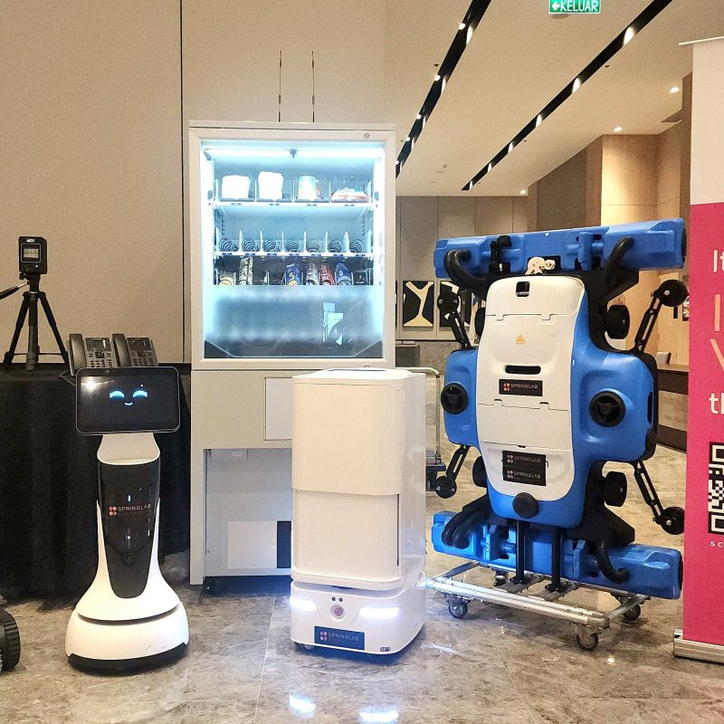 We showcase a variety of robots during the event